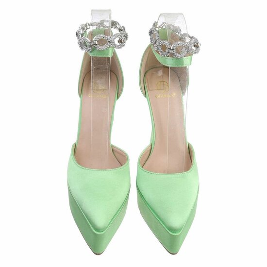 Licht groene high heel pump Asta.