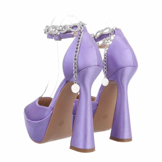 Purperen high heel pump Asta.