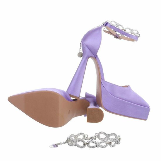 Purperen high heel pump Asta.