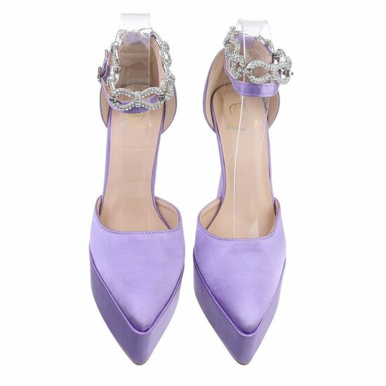 Purperen high heel pump Asta.
