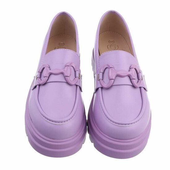 Purperen mocassin Marlies.