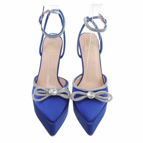 Fashion hoge blauwe pump Aurea.