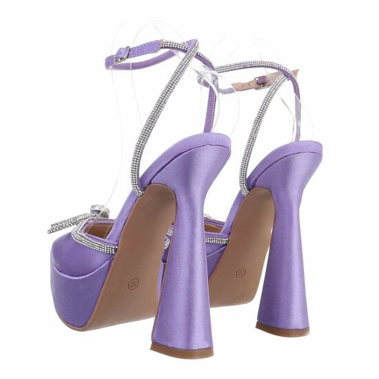 Fashion hoge purperen pump Aurea.