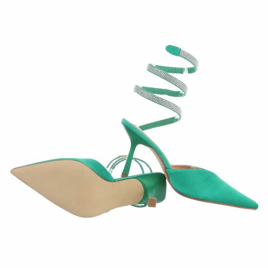 Groene trendy pump Avely.