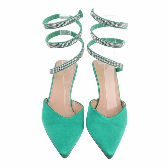 Groene trendy pump Avely.