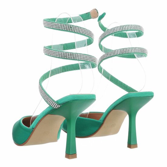 Groene trendy pump Avely.