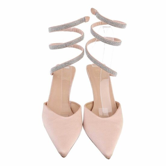 Beige trendy pump Avely.