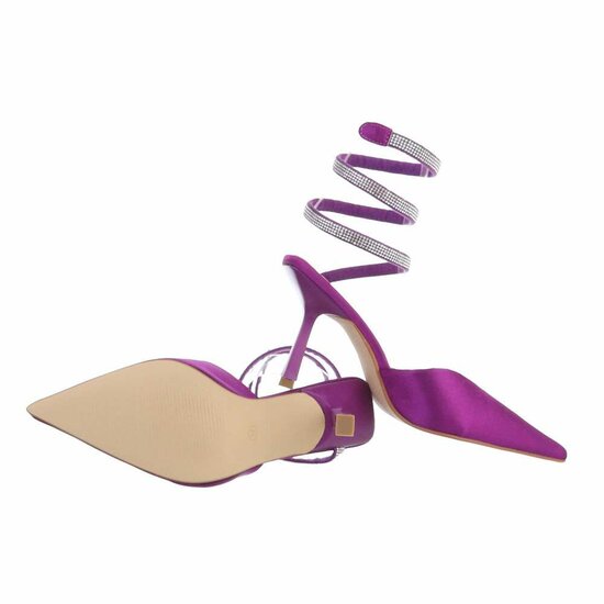Purperen trendy pump Avely.