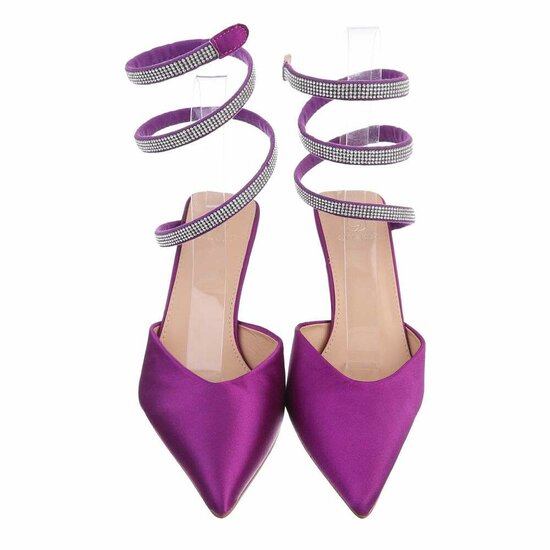 Purperen trendy pump Avely.