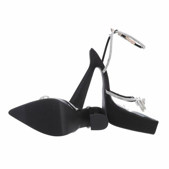 Fashion hoge zwarte pump Pandora.
