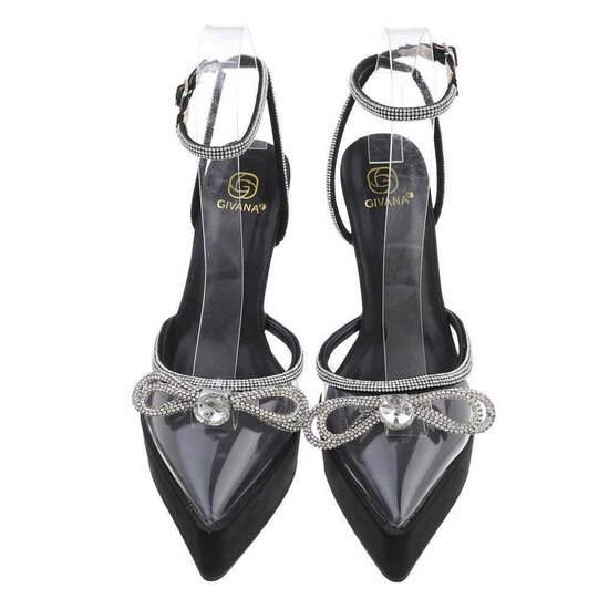 Fashion hoge zwarte pump Pandora.