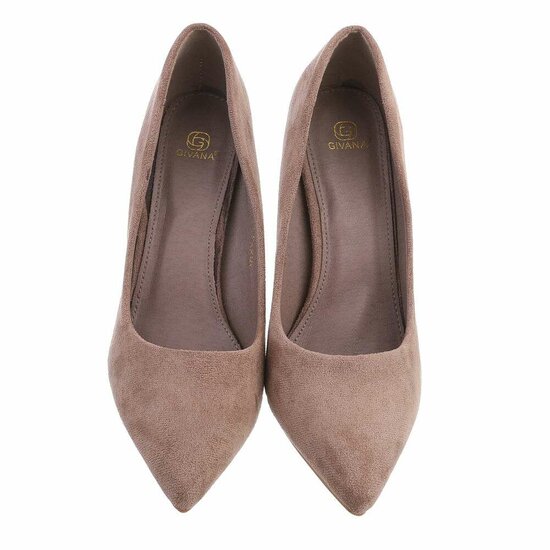 Taupe daimen pump Adiana.