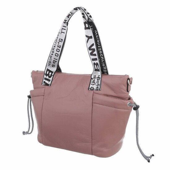Trendy kleine rose schoudertas.
