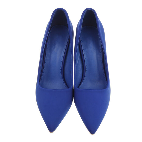 Blauwe daimen pump Paty.