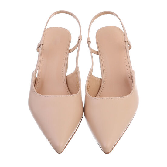 Beige slingback pump Annebeth.