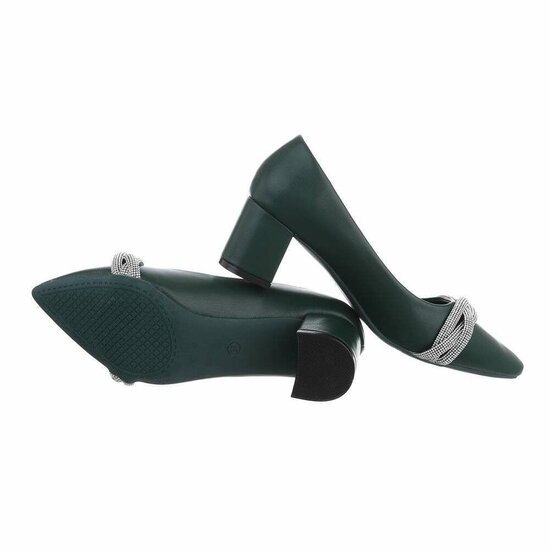 Donker groene pump Miko.