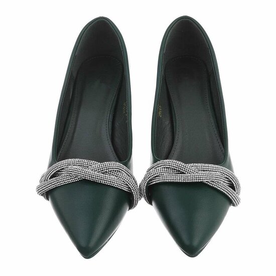 Donker groene pump Miko.