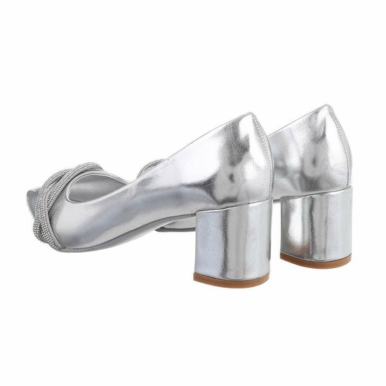 Zilveren pump Miko.