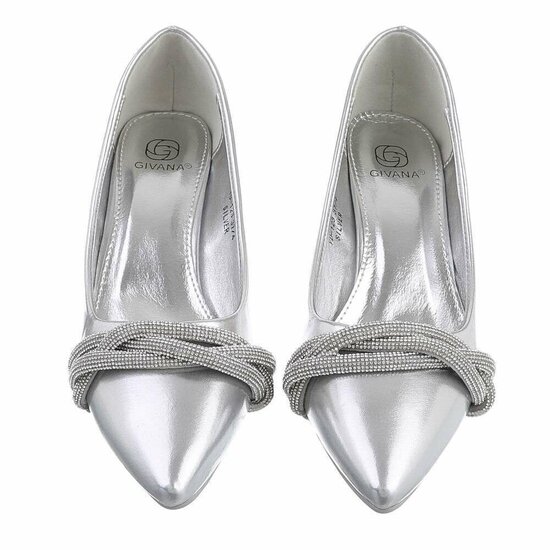 Zilveren pump Miko.