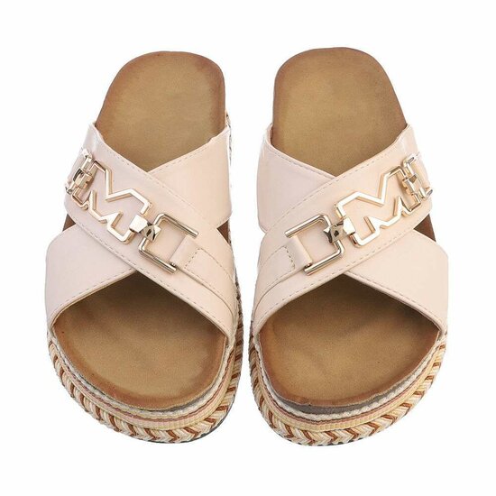 Beige mule Madeleine.SOLD OUT