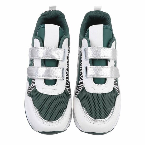 Groene mix lage mix sneaker Mary.