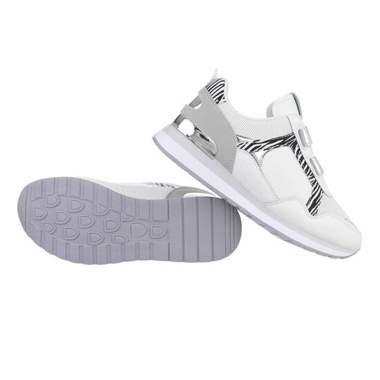 Witte mix lage mix sneaker Mary.