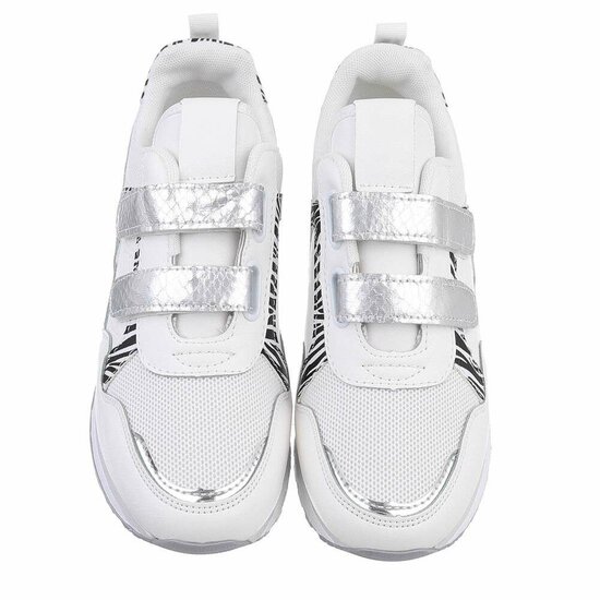 Witte mix lage mix sneaker Mary.