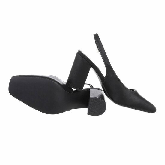 Zwarte slingback pump Daisy
