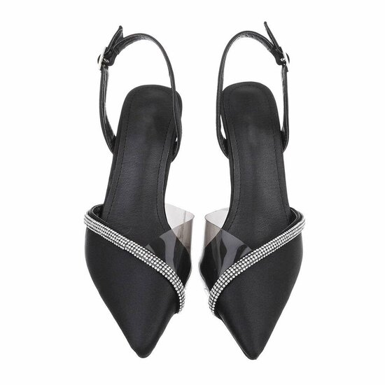 Zwarte slingback pump Dinie.