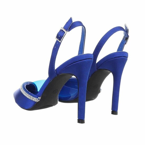 Blauwe slingback pump Dinie.