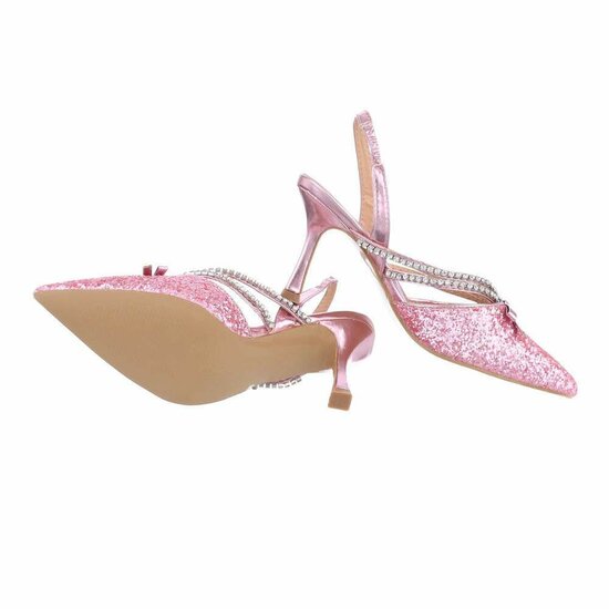 Rose slingback pump Bianca.