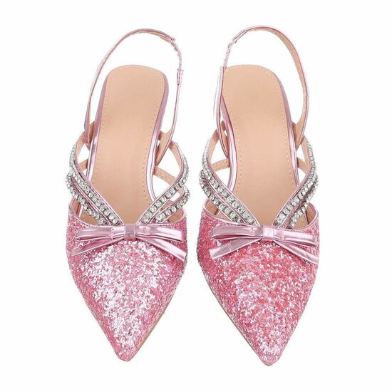 Rose slingback pump Bianca.