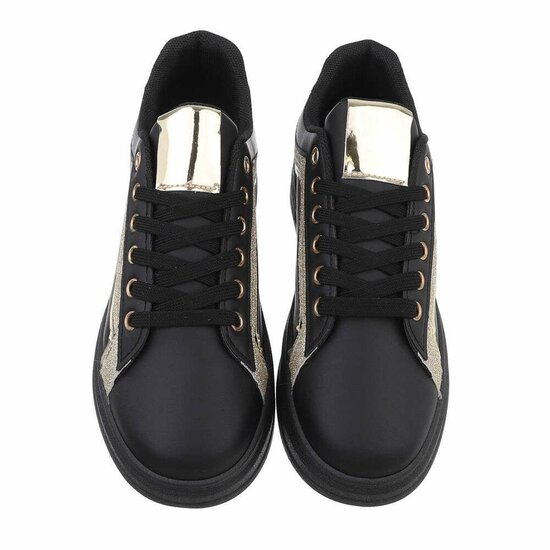 Lage gouden  mixed  sneaker Ameera.