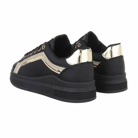 Lage gouden  mixed  sneaker Ameera.