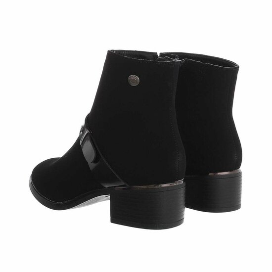 Bottines noires en daim Marzena  