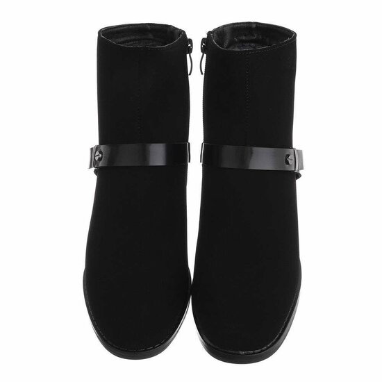 Bottines noires en daim Marzena  