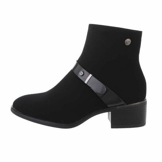 Bottines noires en daim Marzena  