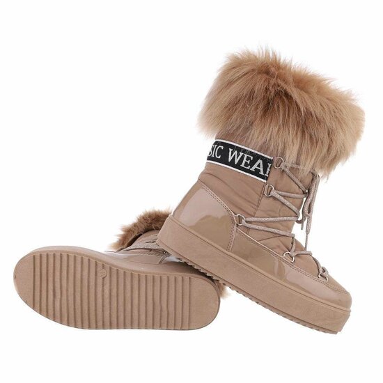 Kaki winterboot Stacey.  
