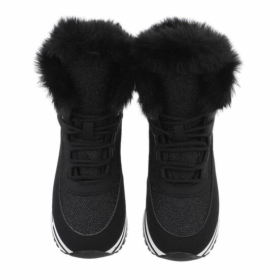 Hoge zwarte winter sneaker Stansie  