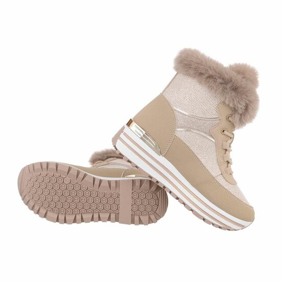 Hoge kaki winter sneaker Stansie