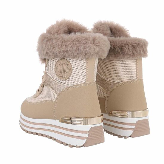 Hoge kaki winter sneaker Stansie