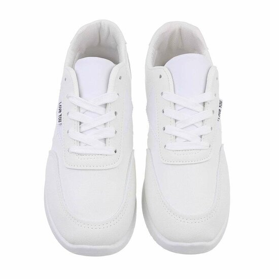 Lage witte sneaker Inez