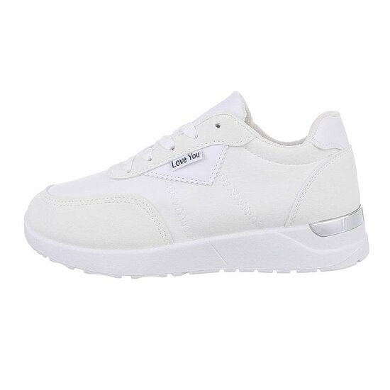 Lage witte sneaker Inez