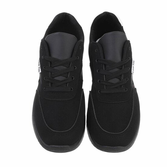 Lage zwarte sneaker Inez