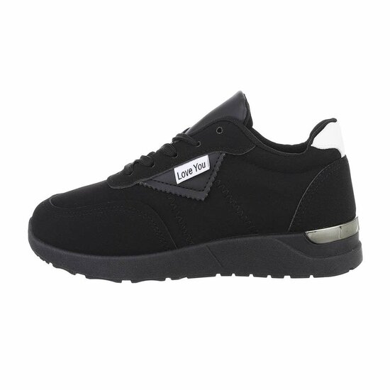 Lage zwarte sneaker Inez