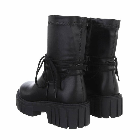 Zwarte mixed boot Stanzi