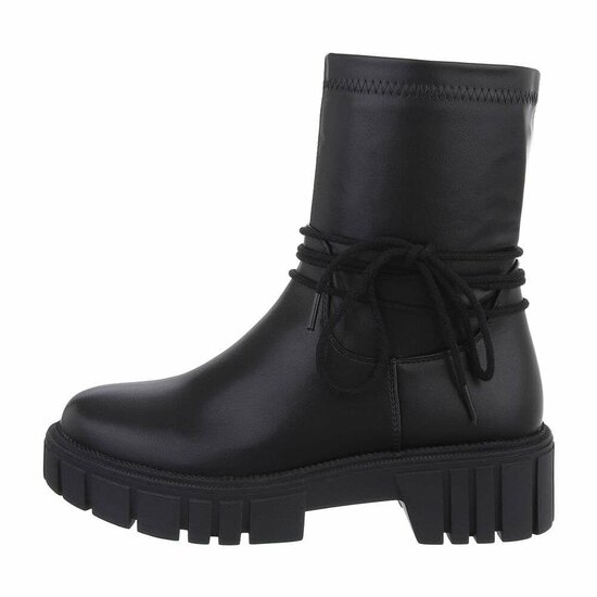 Zwarte mixed boot Stanzi