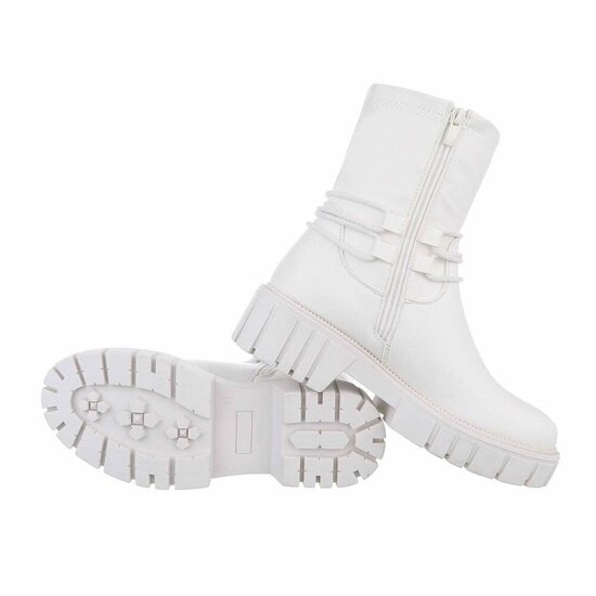 Witte mixed boot Stanzi