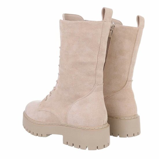 Beige daimen boot Majorie