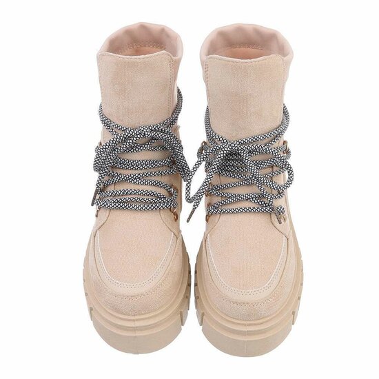 Beige daimen boot Laure